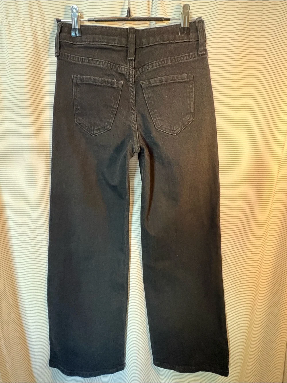 H&M Girls Vintage Wash Wide-Leg Jeans